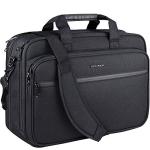 KROSER Expandable 17.3" Laptop Messenger Bag - Black