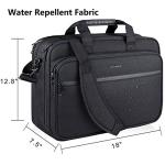 KROSER Expandable 17.3" Laptop Messenger Bag - Black