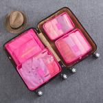 MOCOFO 6-Piece Travel Luggage Organizer Set in Rose