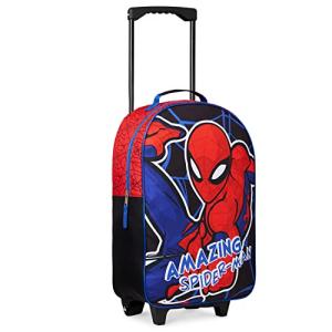 Spiderman Kids Suitcase Trolley Bag - Lightweight Travel
