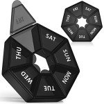 Gelibo 2-Pack Portable Weekly Pill Organizer