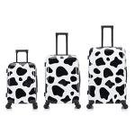 Cow Print Spinner Luggage Set – 3 Pieces
