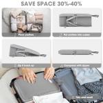 8 Compression Packing Cubes for Travel Organizing
