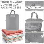 8 Compression Packing Cubes for Travel Organizing