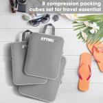 8 Compression Packing Cubes for Travel Organizing