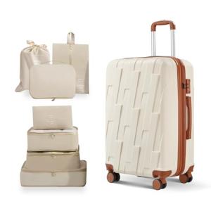 VIVIcity Lightweight Hard Shell Luggage Set with Wheels