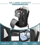 Extra Large 50L Travel Backpack for Laptops