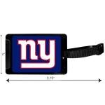 New York Giants Luggage Tag - Black, 3.25