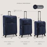 U.S. Traveler Anzio Teal Expandable Spinner Luggage