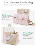 Convertible Duffel Garment Bag for Travel 2-in-1
