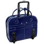 McKlein Granville Leather Wheeled Laptop Briefcase