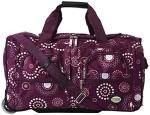 Purple Rolling Duffel Bag by Rockland, 22