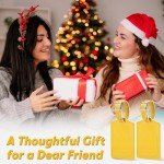 Faux Leather Luggage Tags - 2 Pack, Yellow