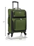 U.S. Traveler 20" Lightweight Rolling Carry On Suitcase