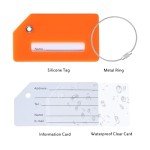 8 Pack TSA Approved Silicone Luggage Tags