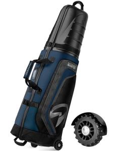 Lightweight Golf Travel Bag with Wheels - Blue