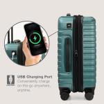Teal Hardside 2-Piece Luggage Set with USB Port