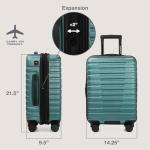 Teal Hardside 2-Piece Luggage Set with USB Port