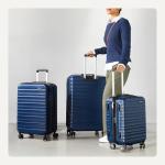 Amazon Basics Navy Blue Hardsided Luggage Set of 3