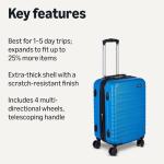 Light Blue 21-Inch Hardside Spinner Suitcase