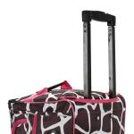 Pink Giraffe 22-Inch Rolling Duffel Bag