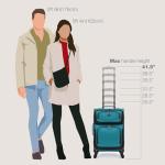 Teal Lightweight 20" Expandable Carry-On Suitcase