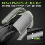 APTY Padded Golf Club Travel Bag with Wheels