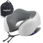 Napfun Upgraded Memory Foam Travel Neck Pillow