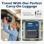 Coolife Expandable 28" Spinner Luggage with Lock