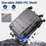 Coolife Expandable 28" Spinner Luggage with Lock