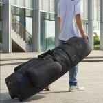 APTY Padded Golf Club Travel Bag with Wheels