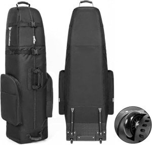 DAREKUKU Portable Golf Travel Bag with Wheels