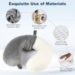 Memory Foam Travel Neck Pillow - Compact & Lightweight