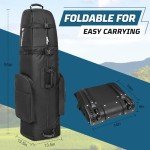 DAREKUKU Portable Golf Travel Bag with Wheels
