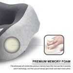 Napfun Upgraded Memory Foam Travel Neck Pillow