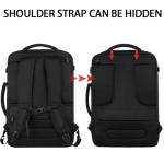 Vancropak 40L Expandable Carry On Backpack - Black