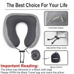 Napfun Upgraded Memory Foam Travel Neck Pillow