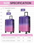Comeria Airline-Approved Carry-On Luggage with Spinner Wheels