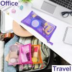 Colorful Mesh Pouches Set for Travel and Organization
