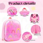 Sanwuta Kids 4-Piece Luggage Set - Rainbow Pink