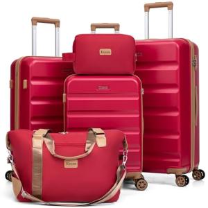 5-Piece Eeeza Luggage Set with Spinner Wheels