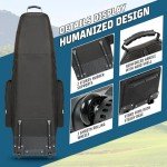 DAREKUKU Portable Golf Travel Bag with Wheels