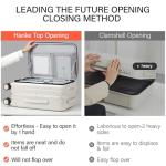 Hanke 20" Hard Shell Carry-On Suitcase - Ivory