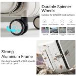 Hanke 20" Hard Shell Carry-On Suitcase - Ivory