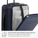 Navy 22-Inch Hardside Carry-On Suitcase