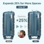 Somago 20" Carry-On & 14" Cosmetic Case Set