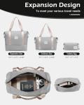 Grey-Pink 4-Piece Spinner Luggage Set