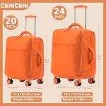 CENICENI Ultralight Travel Luggage Set with Accessories
