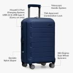 Indestructible Navy Hardshell Spinner Luggage Set