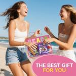 Preppy Clear Beach & Makeup Bag Set for Travel